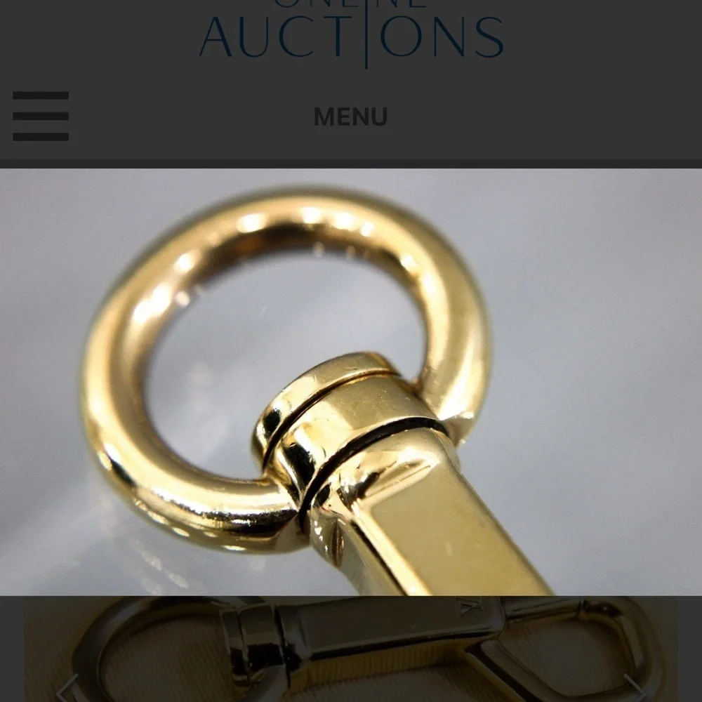 Authentic Louis Vuitton Shiny Gold Key Holder